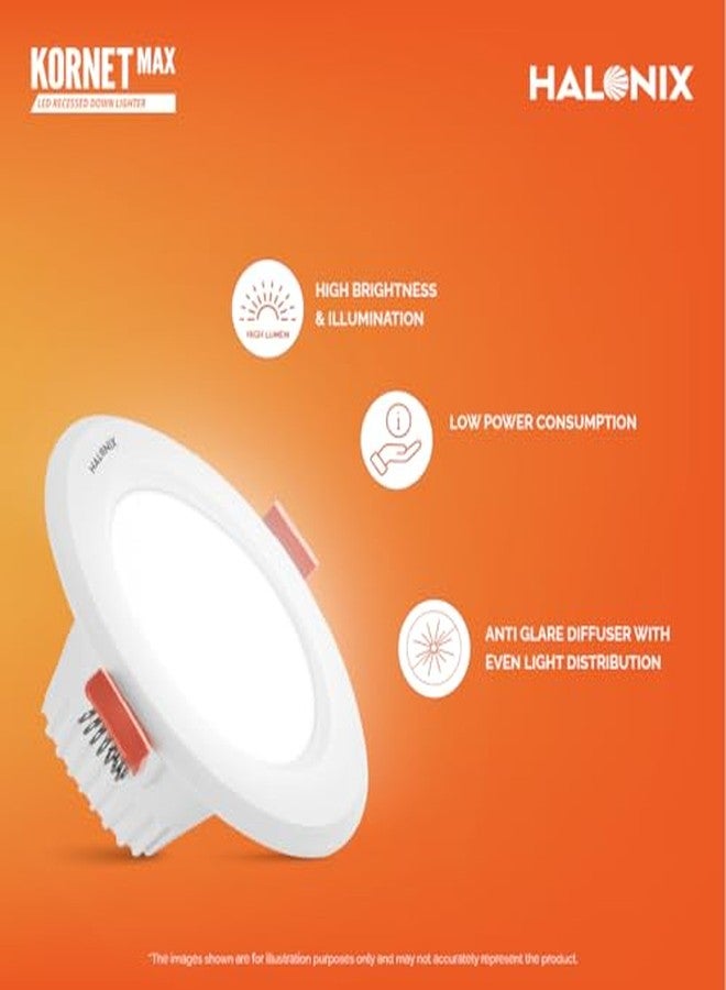 Halonix 3W Red Junction Box led downlighter | Cut Out- 2.15 inch, Dia- 3.22, Height- 1.96 inch | PF-: >0.50, CRI- >80 | Led Ceiling Light for Home, Shop and Office |Pack of 2, Red. - Image 4